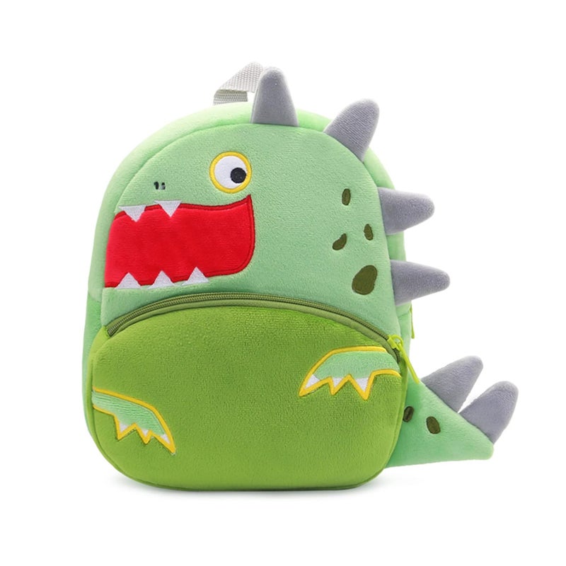 NICE CHOICE Cute Toddler Backpack Toddler Bag Plush Animal Cartoon Mini Travel Bag for Baby Girl Boy 2-6 Years(Cute Dinosaur) - Image 1